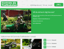 Tablet Screenshot of centralatrafikskolan.se